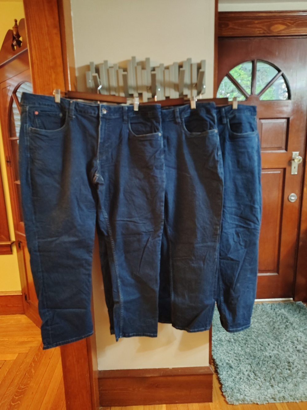 Trio Of Men's Straight Slim Fit Jeans